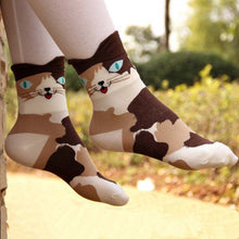 Cartoon Cat Socks (1 pair)