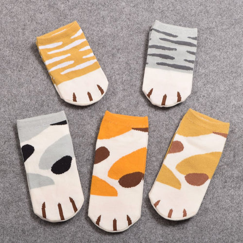 Cat Paw Short Ankle Socks (1 Pair)