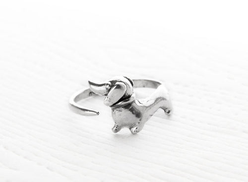 Dachshund Puppy Dog Adjustable Ring