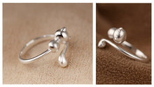 925 Sterling Silver Cat Ring