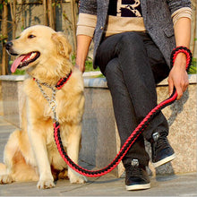 High Quality Color Collar Braided Rope Dog Leashes Pet