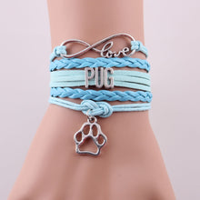 Infinity Love PUG Bracelet