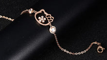Rose Gold Plated Cat Bracelet