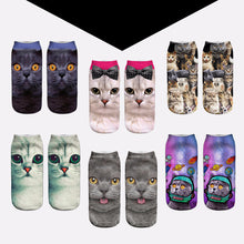 Cat Print Ankle Socks (1 Pair)