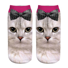Cat Print Ankle Socks (1 Pair)