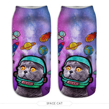 Cat Print Ankle Socks (1 Pair)