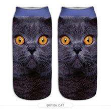 Cat Print Ankle Socks (1 Pair)
