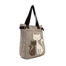 Women's Cute Cat Canvas Handbag