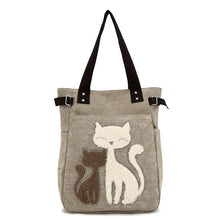 Women's Cute Cat Canvas Handbag