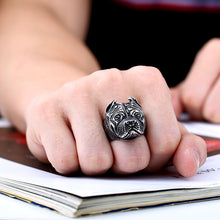 316L Stainless Steel Titanium Pit Bull Dog Ring