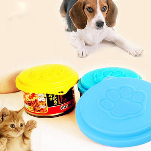 Pet Dog Cat Food Cap Bottle Capsule Container Cover Lid Pet Tin Plastic Reusable Storage Cap Top 88m