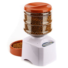 5.5L Automatic Pet Feeder with Voice Message Recording and LCD Screen Large Smart Dogs Cats Food Bowl Dispenser Black