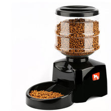 5.5L Automatic Pet Feeder with Voice Message Recording and LCD Screen Large Smart Dogs Cats Food Bowl Dispenser Black