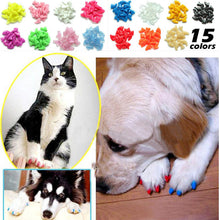 20pcs Soft Cat Pet Nail Caps Claw Control + Adhesive Glue Size M