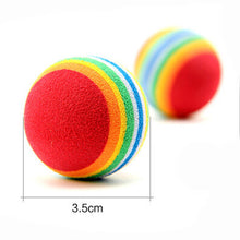 Colorful Cat Soft Foam Rainbow Balls (6Pcs)