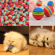 Colorful Cat Soft Foam Rainbow Balls (6Pcs)