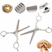 Professional Pet Hair Grooming Cutting Thinning Scissors Set