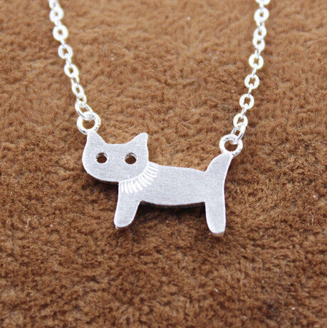 925 Sterling Silver Cute Cat Necklaces & Pendants
