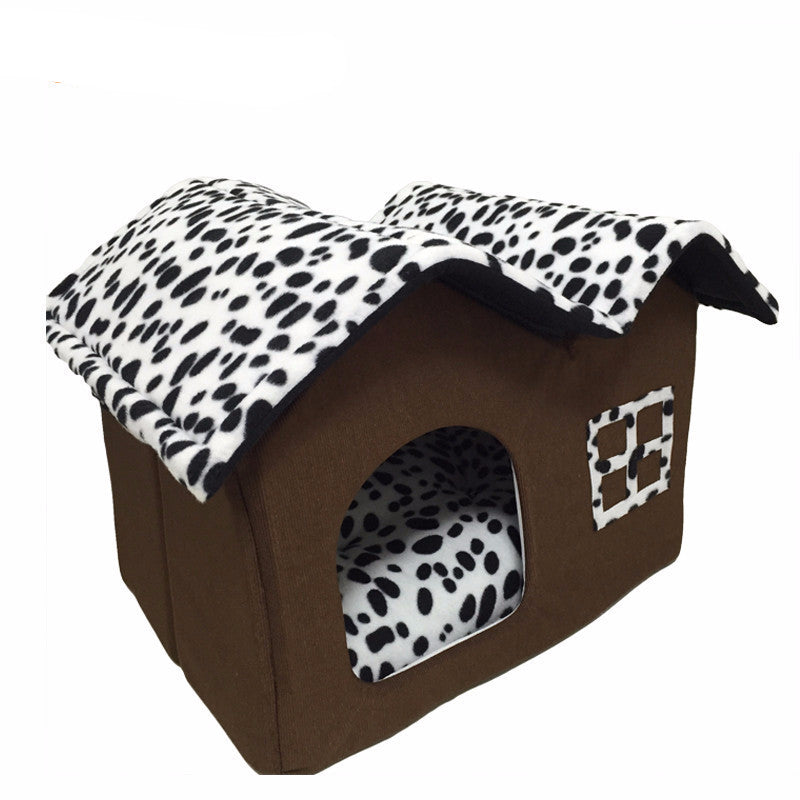 Cotton Folding Dog House For Large Dog With Mat