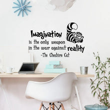 Alice In Wonderland Wall Sticker Cheshire Cat Quotes Vinyl Decals Room Wall Art Decoration DIY Home Decor