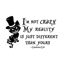 Alice In Wonderland Wall Sticker Cheshire Cat Quotes Vinyl Decals Room Wall Art Decoration DIY Home Decor