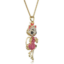 Amazing Lovely Crown Cat Lady Necklace