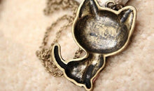 Black Cat Pendant Necklace