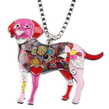 Enamel Labrador Dog Choker Necklace