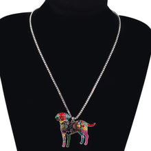 Enamel Labrador Dog Choker Necklace