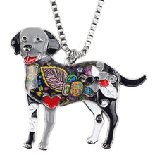 Enamel Labrador Dog Choker Necklace