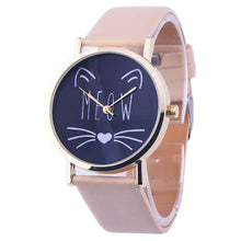 Meow Cat Gold Rim Watch