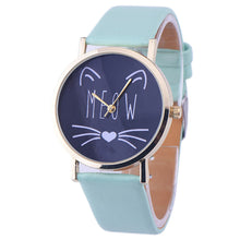Meow Cat Gold Rim Watch