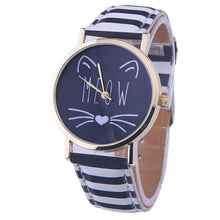Meow Cat Gold Rim Watch