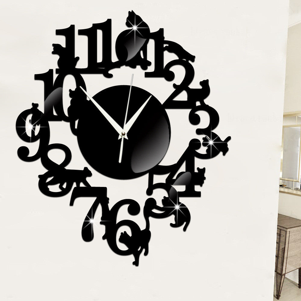 Cat Numbers Clock