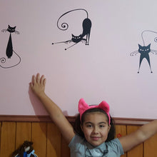 Cute Cat Wall Stickers (set of 5)