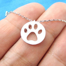 Gold Plated Paw Print Necklace