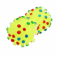 Colorful Dotted Dumbbell Shaped Dog Toy