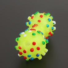 Colorful Dotted Dumbbell Shaped Dog Toy