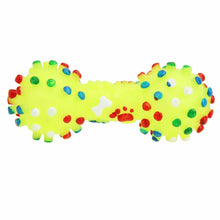 Colorful Dotted Dumbbell Shaped Dog Toy