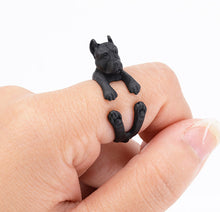Pit Bull Puppy Dog Wrap Ring