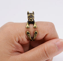 Pit Bull Puppy Dog Wrap Ring