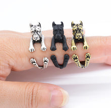 Pit Bull Puppy Dog Wrap Ring