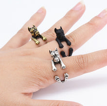 Pit Bull Puppy Dog Wrap Ring