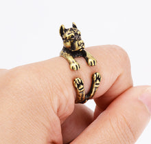 Pit Bull Puppy Dog Wrap Ring
