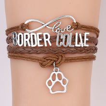 Infinity Love Border Collie Bracelet