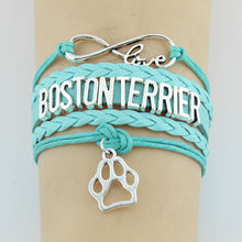 Infinity Love Boston Terrier Bracelet