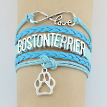 Infinity Love Boston Terrier Bracelet