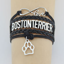 Infinity Love Boston Terrier Bracelet