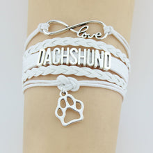 Infinity Love Dachshund Dog Bracelet
