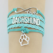 Infinity Love Dachshund Dog Bracelet